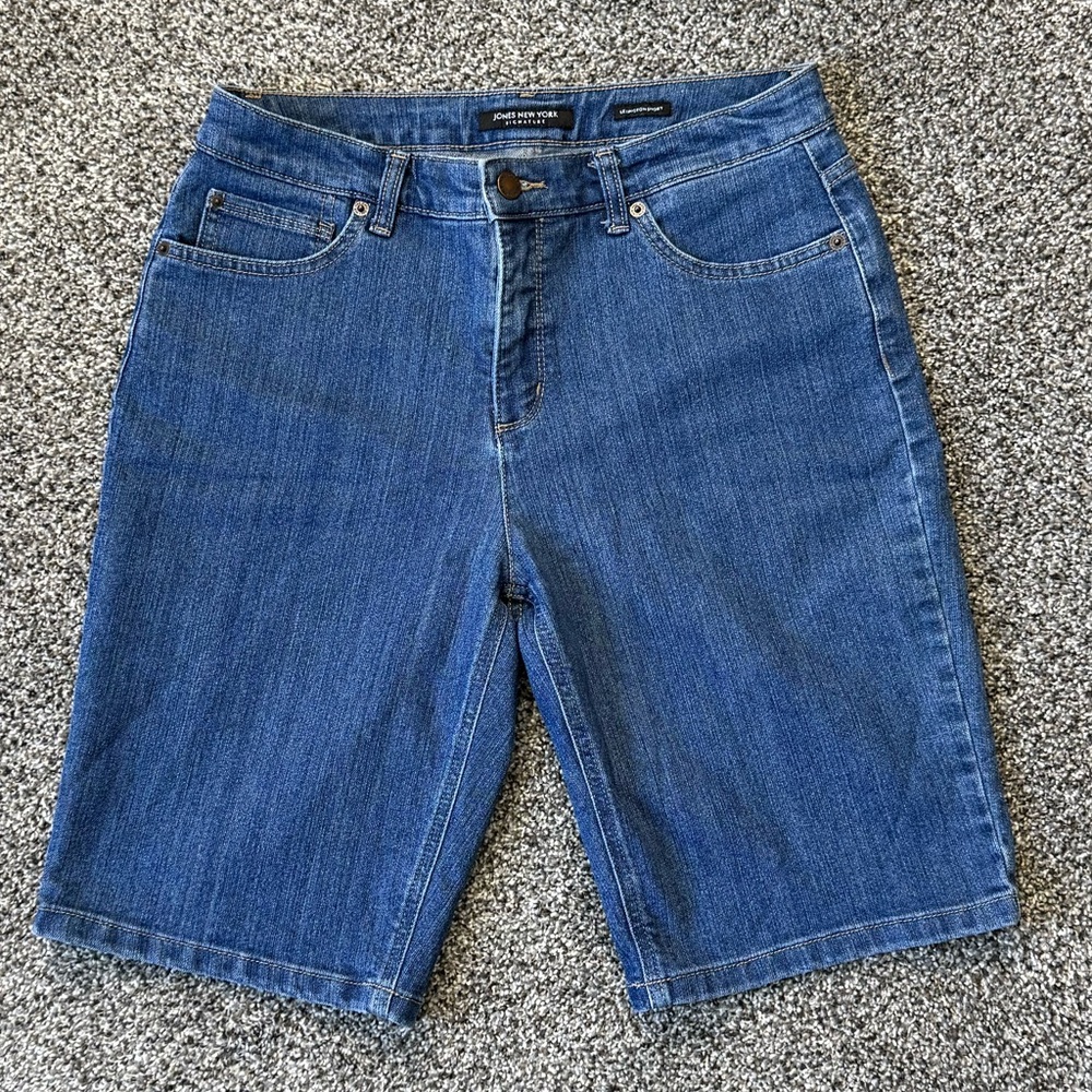 Jones New York Classic Denim Bermuda Shorts